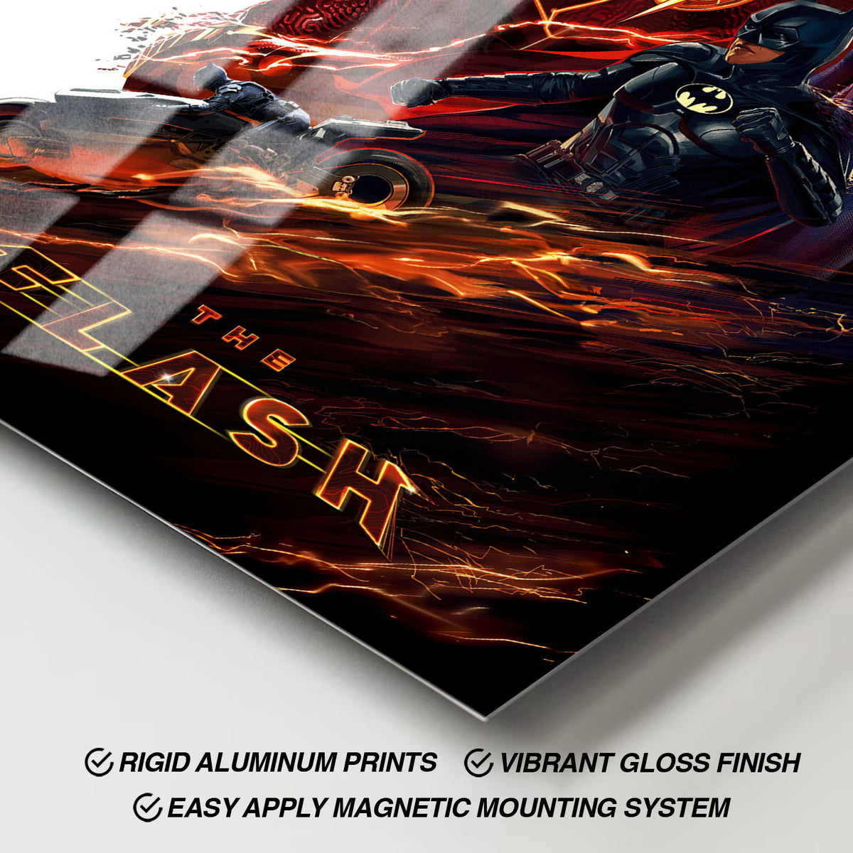 Flex Designs Metal Poster The Flash Sketch 11 x 17" Home Goods - Movie 2023 Movie Metal Poster