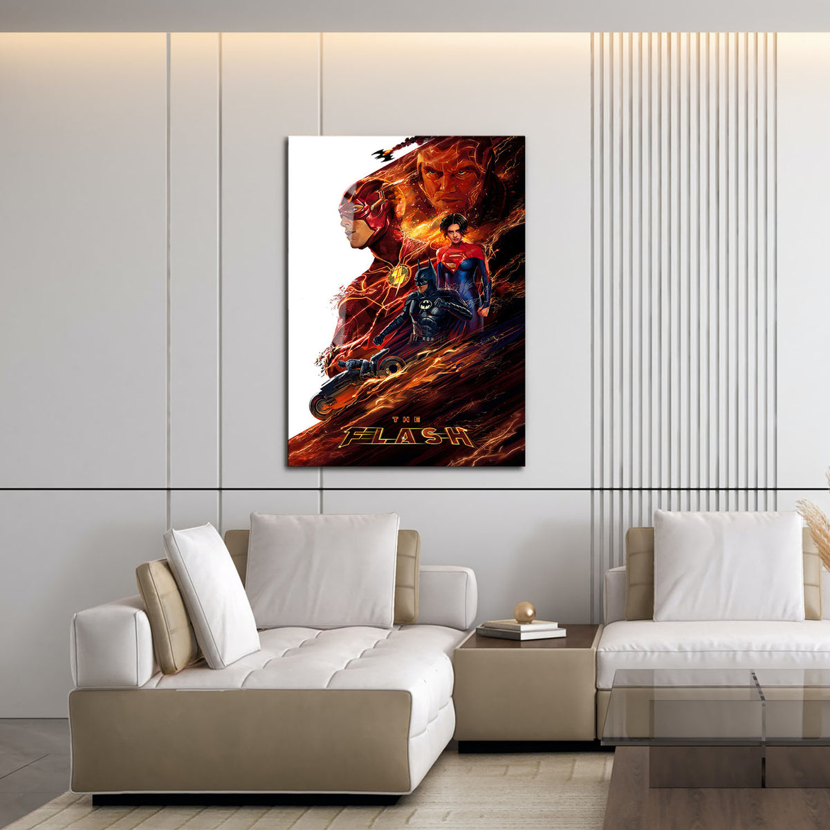 Flex Designs Metal Poster The Flash Sketch 16 x 24" Home Goods - Movie 2023 Movie Metal Poster
