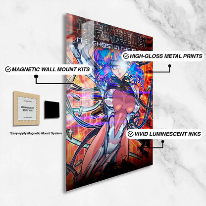 Flex Designs Metal Poster THE GHOST IN THE SHELL Sketch 16 x 24" Home Goods - TV Show 2026 TV Show Metal Poster