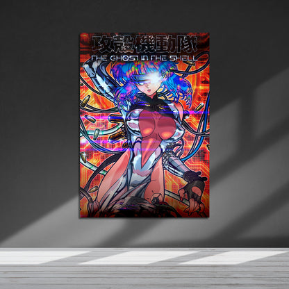 Flex Designs Metal Poster THE GHOST IN THE SHELL Sketch 5 x 7" Home Goods - TV Show 2026 TV Show Metal Poster