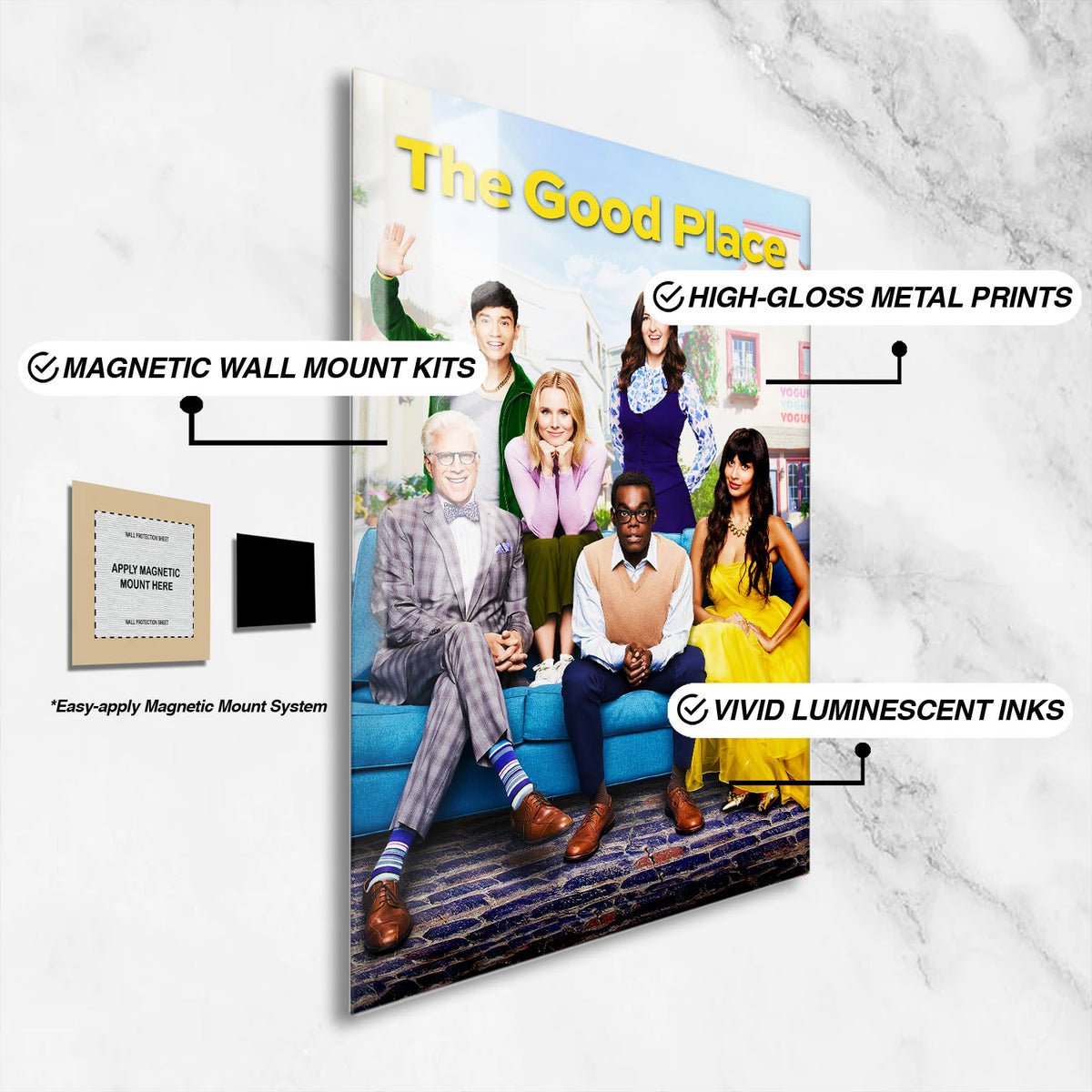 Flex Designs Metal Poster The Good Place 16 x 24" Home Goods - TV Show 2016 TV Show Metal Poster