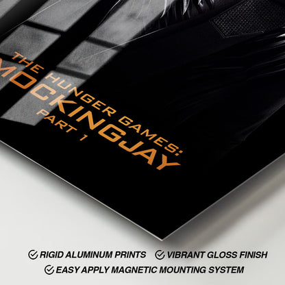 Flex Designs Metal Poster The Hunger Games Mockingjay Part 1 Katniss 11 x 17" Home Goods - Movie 2014 Movie Metal Poster