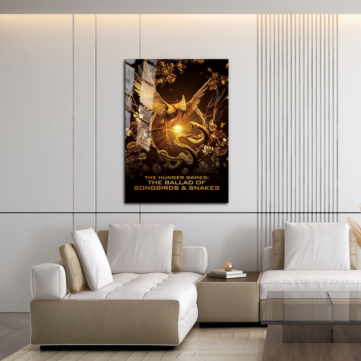 Flex Designs Metal Poster The Hunger Games The Ballad of Songbirds & Snakes Gold 16 x 24" Home Goods - Movie 2023 Movie Metal Poster