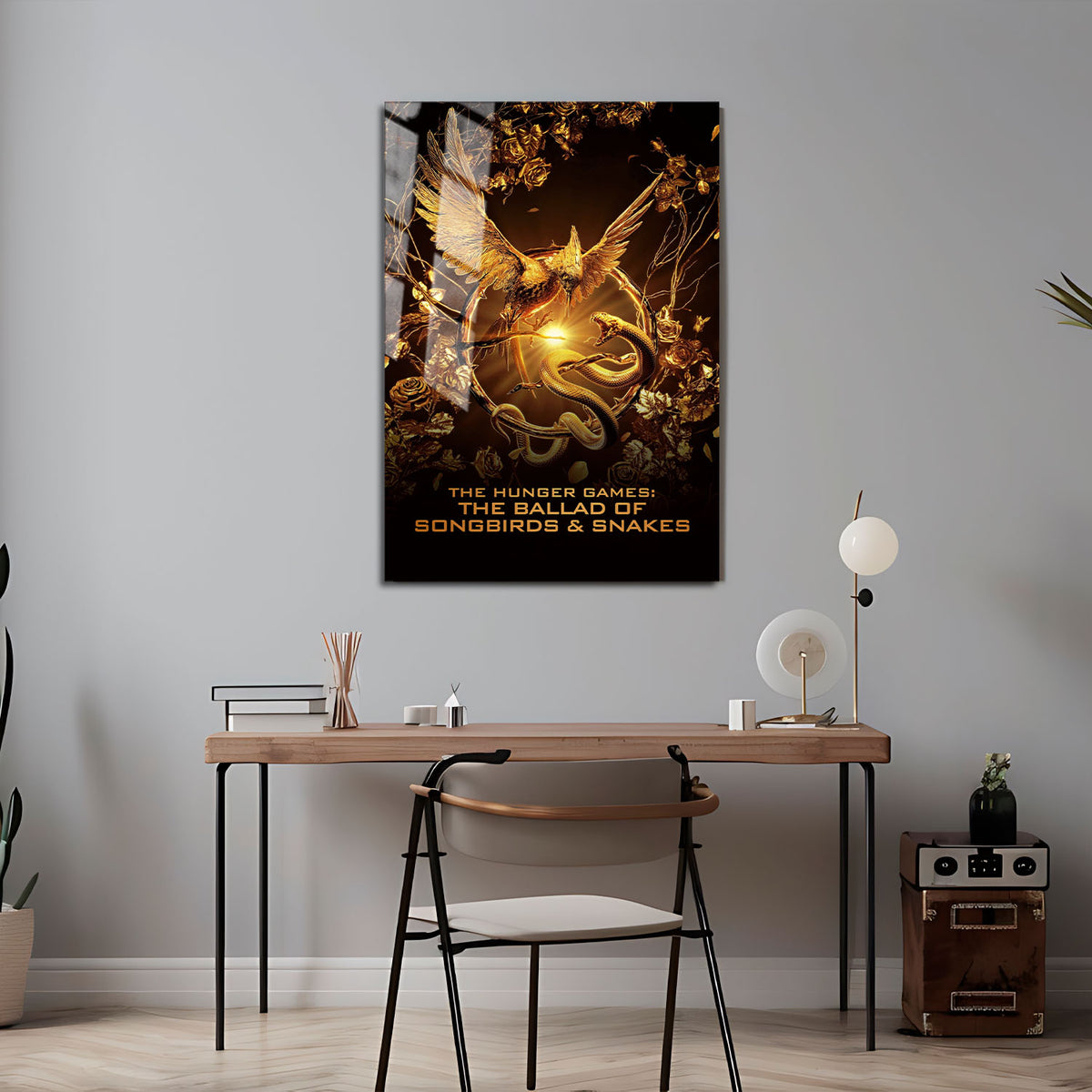 Flex Designs Metal Poster The Hunger Games The Ballad of Songbirds & Snakes Gold 5 x 7" Home Goods - Movie 2023 Movie Metal Poster