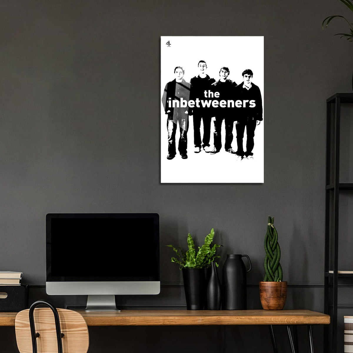 Flex Designs Metal Poster The Inbetweeners 24 x 36" Home Goods - TV Show 2008 TV Show Metal Poster
