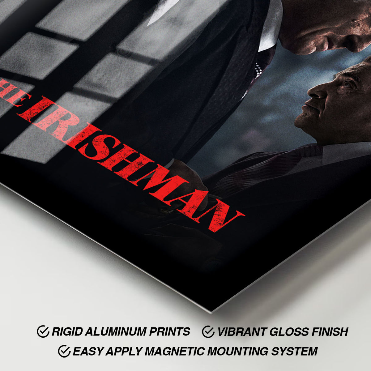 Flex Designs Metal Poster The Irishman Cinematic 11 x 17" Home Goods - Movie 2019 Movie Metal Poster