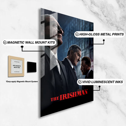 Flex Designs Metal Poster The Irishman Cinematic 16 x 24" Home Goods - Movie 2019 Movie Metal Poster