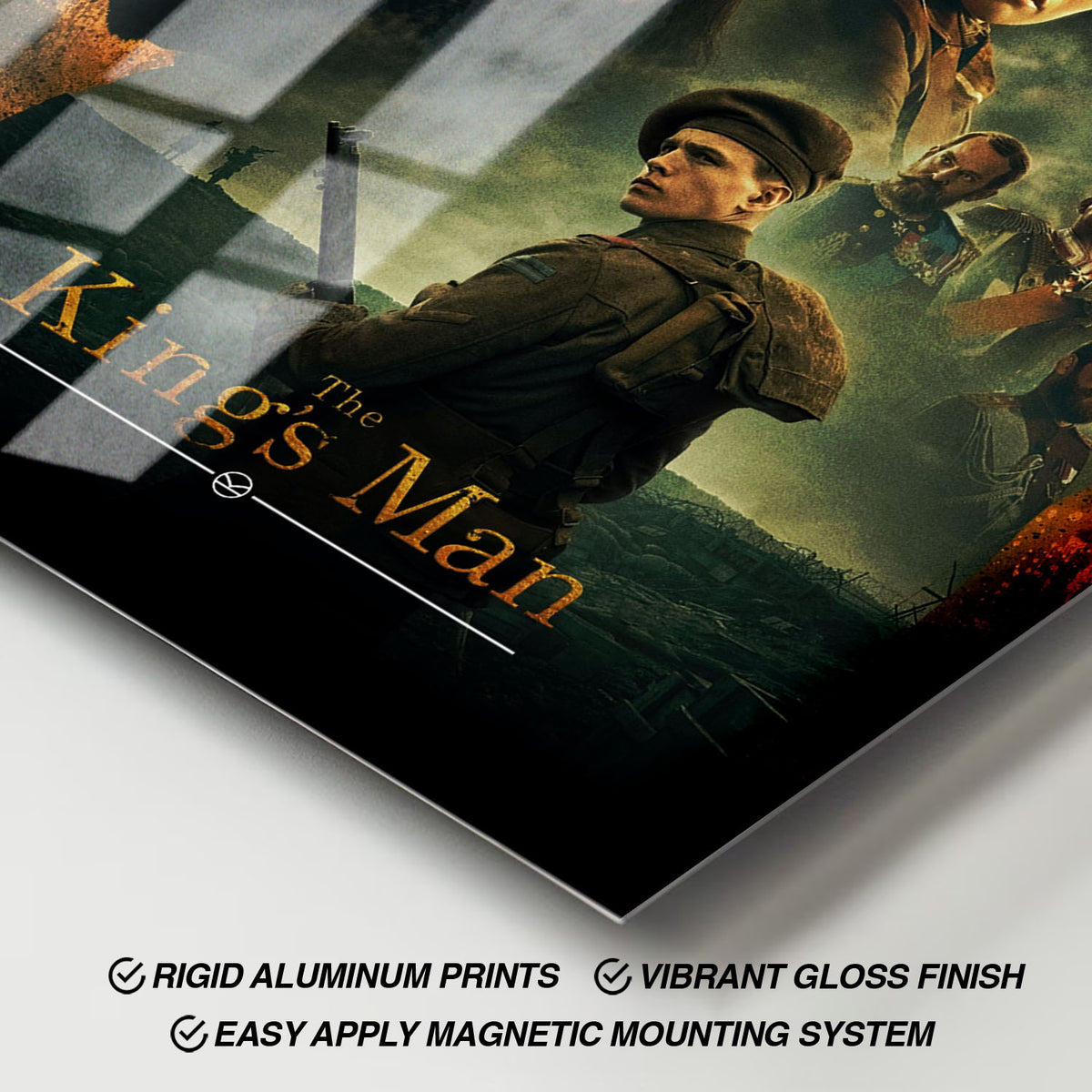 Flex Designs Metal Poster The Kings Man 11 x 17" Home Goods - Movie 2021 Movie Metal Poster