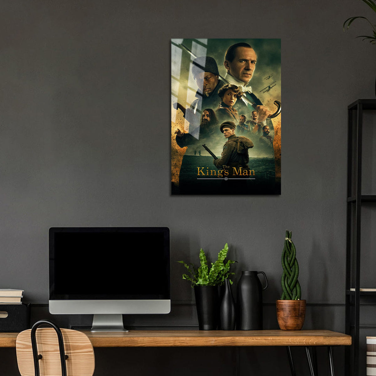 Flex Designs Metal Poster The Kings Man 24 x 36" Home Goods - Movie 2021 Movie Metal Poster