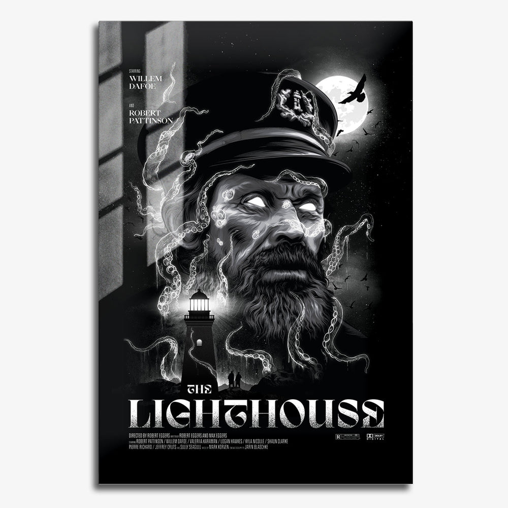 Flex Designs Metal Poster The Lighthouse 11 x 17" Home Goods - Movie 2019 Movie Metal Poster