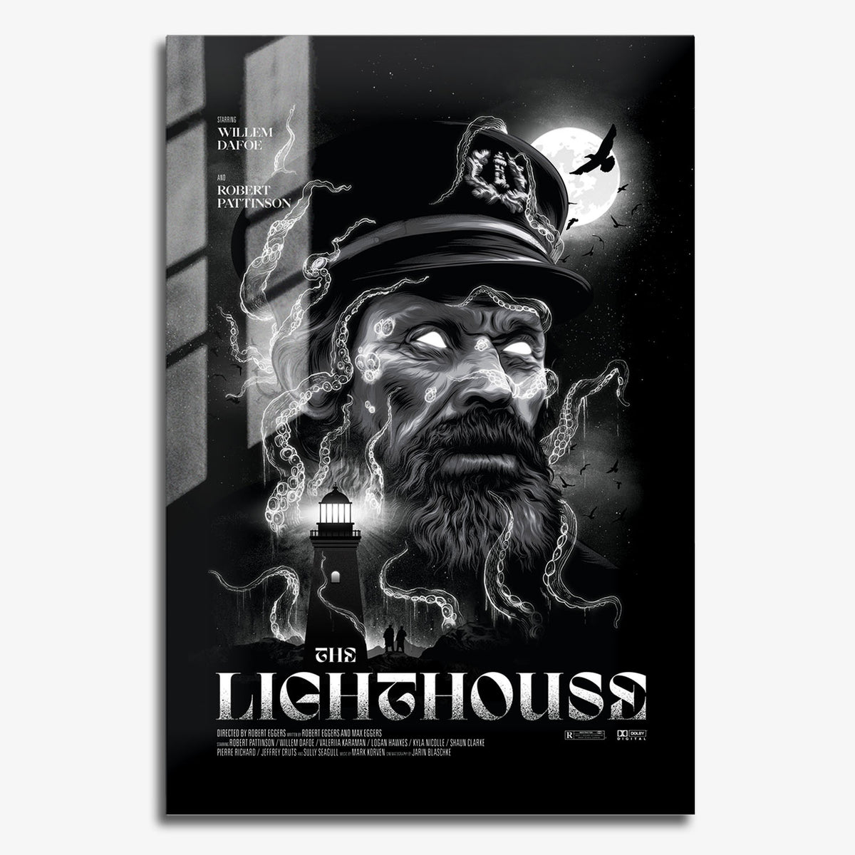 Flex Designs Metal Poster The Lighthouse 11 x 17" Home Goods - Movie 2019 Movie Metal Poster