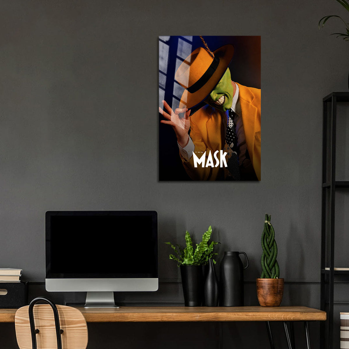 Flex Designs Metal Poster The Mask 24 x 36" Home Goods - Movie 1994 Movie Metal Poster