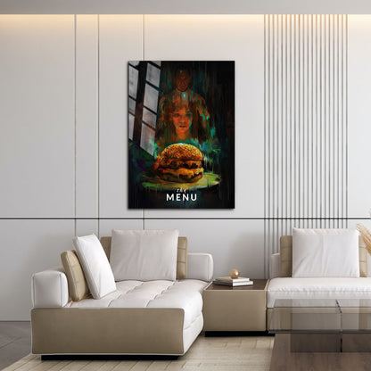 Flex Designs Metal Poster The Menu Burger 16 x 24" Home Goods - Movie 2022 Movie Metal Poster