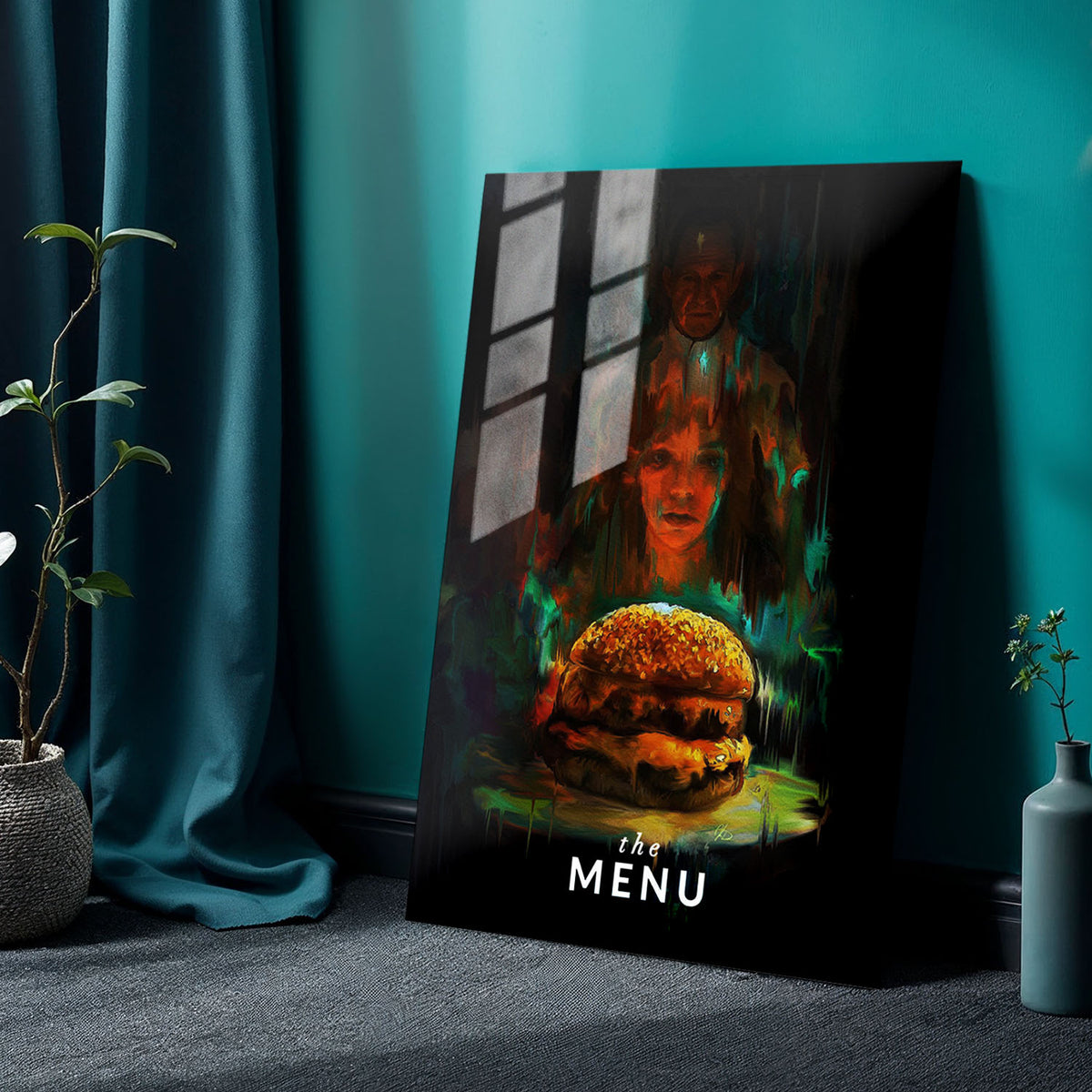 Flex Designs Metal Poster The Menu Burger 24 x 36" Home Goods - Movie 2022 Movie Metal Poster