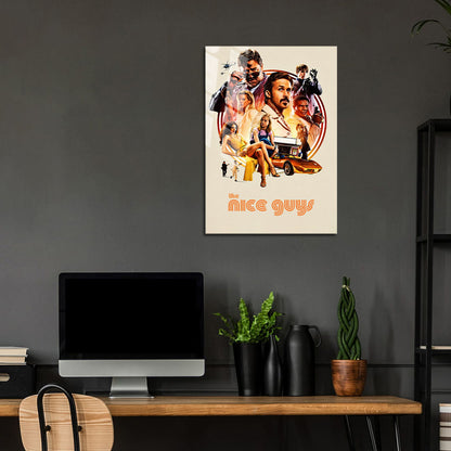 Flex Designs Metal Poster The Nice Guys 24 x 36" Home Goods - Movie 2016 Movie Metal Poster