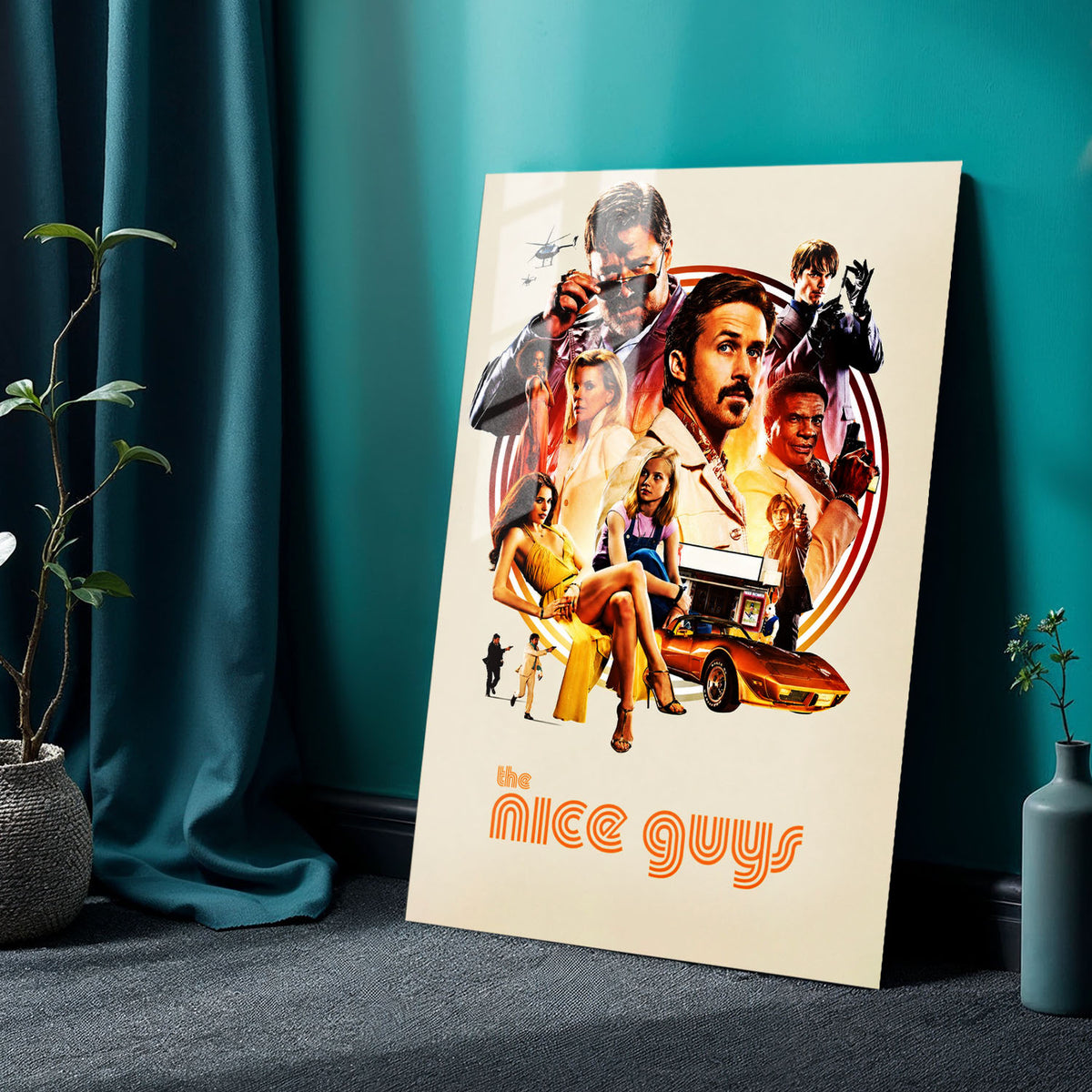 Flex Designs Metal Poster The Nice Guys 24 x 36" Home Goods - Movie 2016 Movie Metal Poster