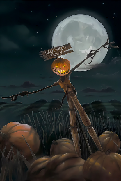 Flex Designs Metal Poster The Nightmare Before Christmas 11 x 17" Home Goods - Movie 1993 Movie Metal Poster