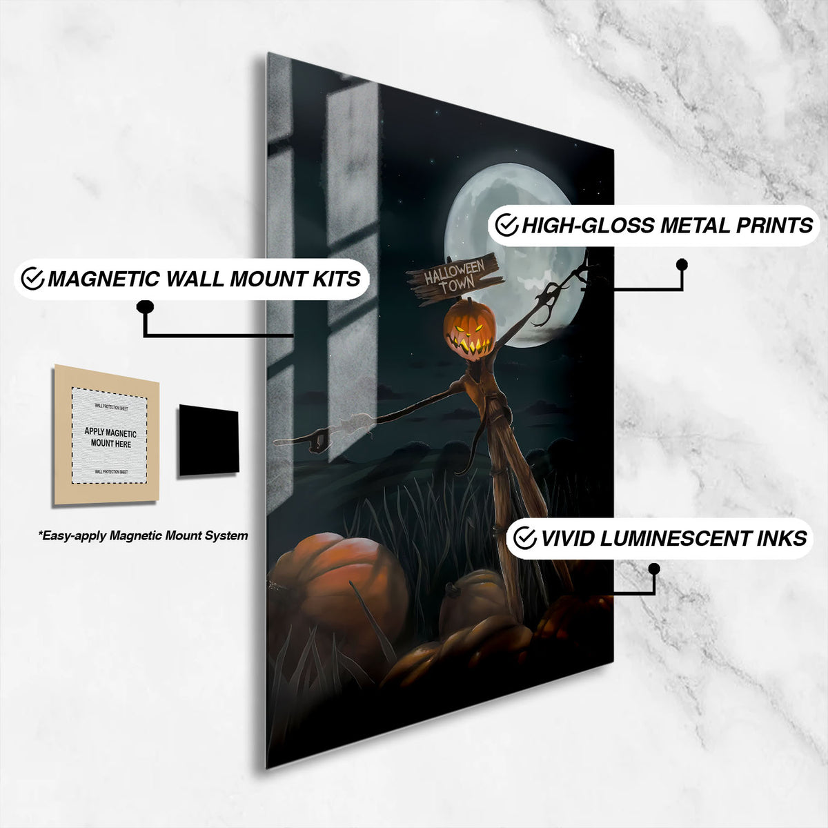 Flex Designs Metal Poster The Nightmare Before Christmas 16 x 24" Home Goods - Movie 1993 Movie Metal Poster