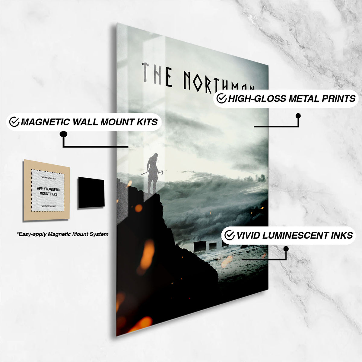 Flex Designs Metal Poster The Northman 16 x 24" Home Goods - Movie 2022 Movie Metal Poster