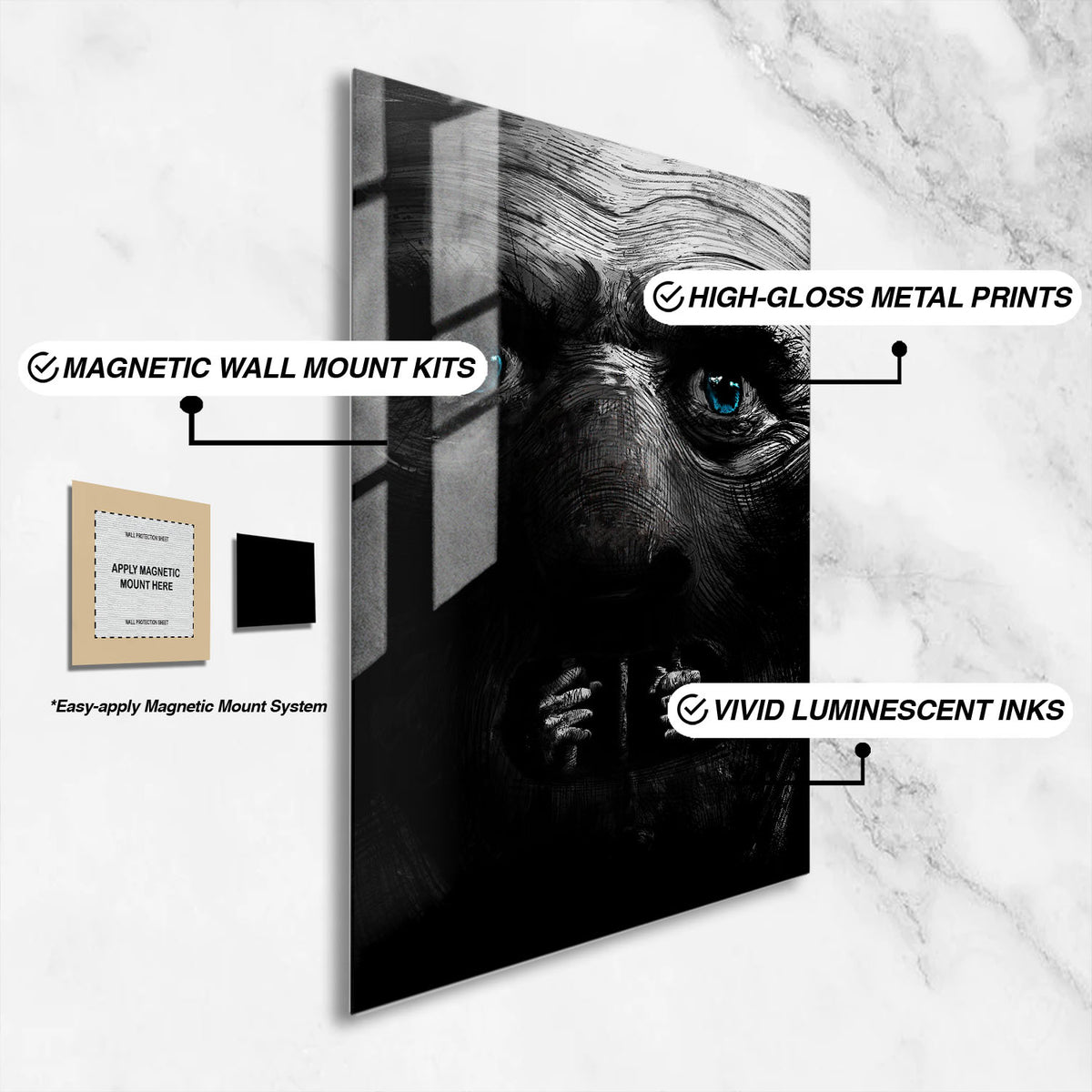 Flex Designs Metal Poster The Silence of the Lambs 16 x 24" Home Goods - Movie 1991 Movie Metal Poster