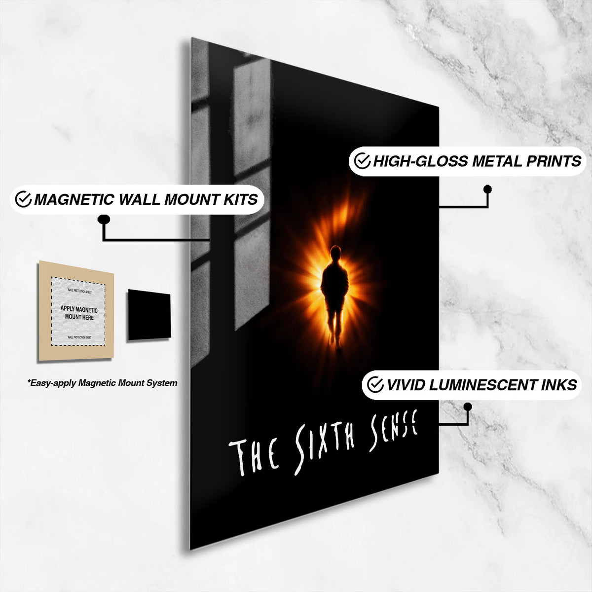 Flex Designs Metal Poster The Sixth Sense 16 x 24" Home Goods - Movie 1999 Movie Metal Poster