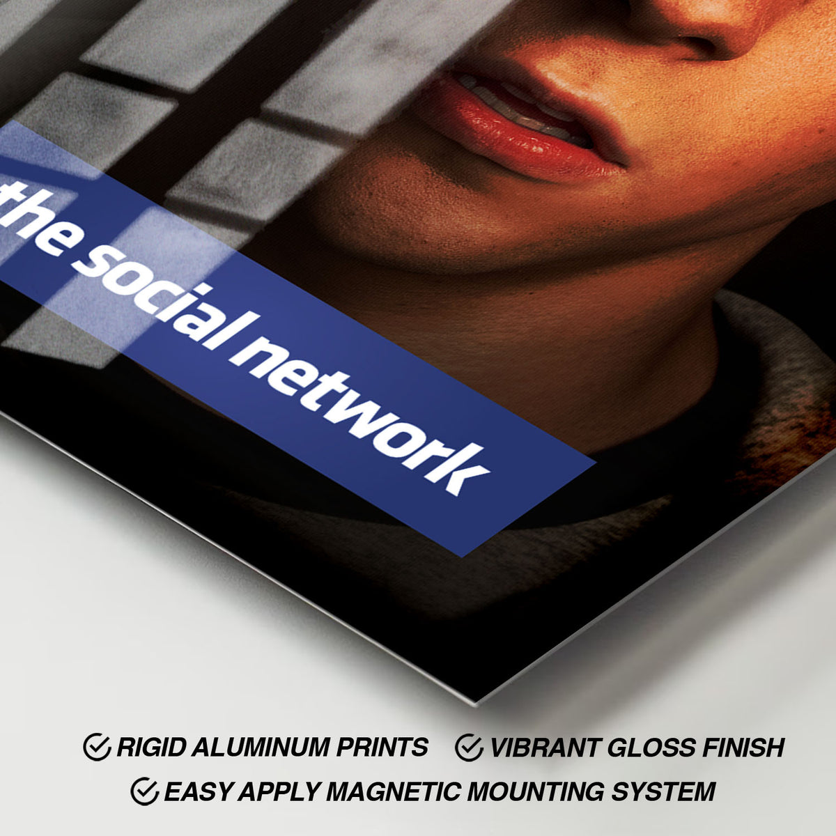 Flex Designs Metal Poster The Social Network 11 x 17" Home Goods - Movie 2010 Movie Metal Poster