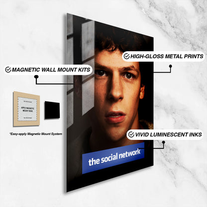 Flex Designs Metal Poster The Social Network 16 x 24" Home Goods - Movie 2010 Movie Metal Poster