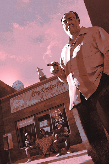 Flex Designs Metal Poster The Sopranos 11 x 17" Home Goods - TV Show 1999 TV Show Metal Poster