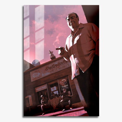 Flex Designs Metal Poster The Sopranos 11 x 17" Home Goods - TV Show 1999 TV Show Metal Poster