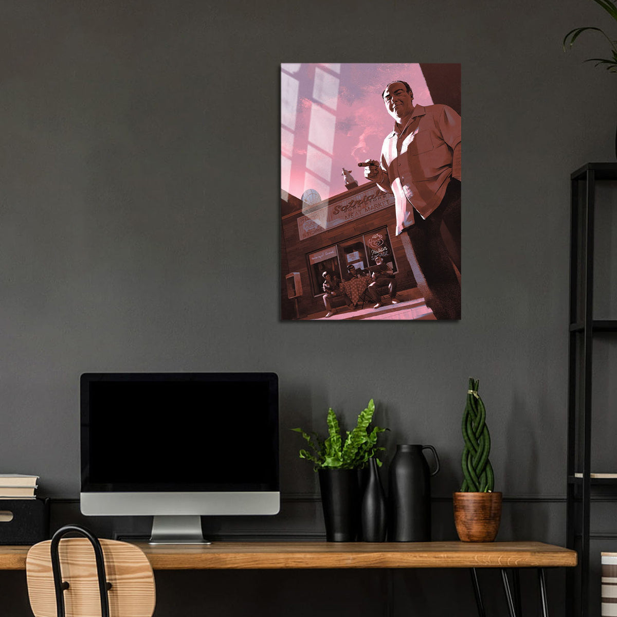 Flex Designs Metal Poster The Sopranos 24 x 36" Home Goods - TV Show 1999 TV Show Metal Poster