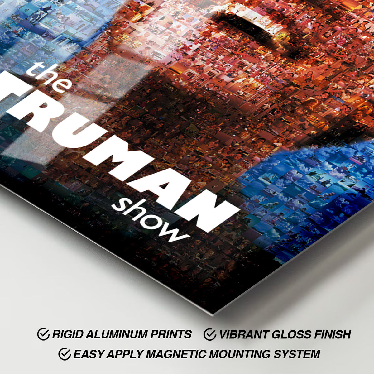 Flex Designs Metal Poster The Truman Show Cover 11 x 17" Home Goods - Movie 1998 Movie Metal Poster