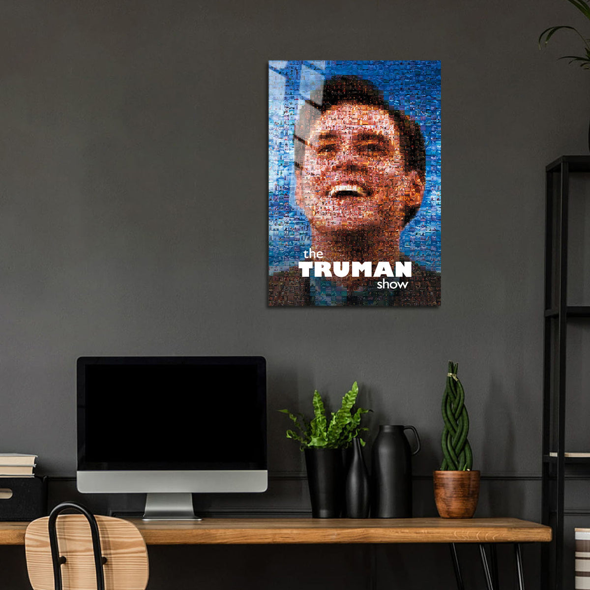 Flex Designs Metal Poster The Truman Show Cover 24 x 36" Home Goods - Movie 1998 Movie Metal Poster
