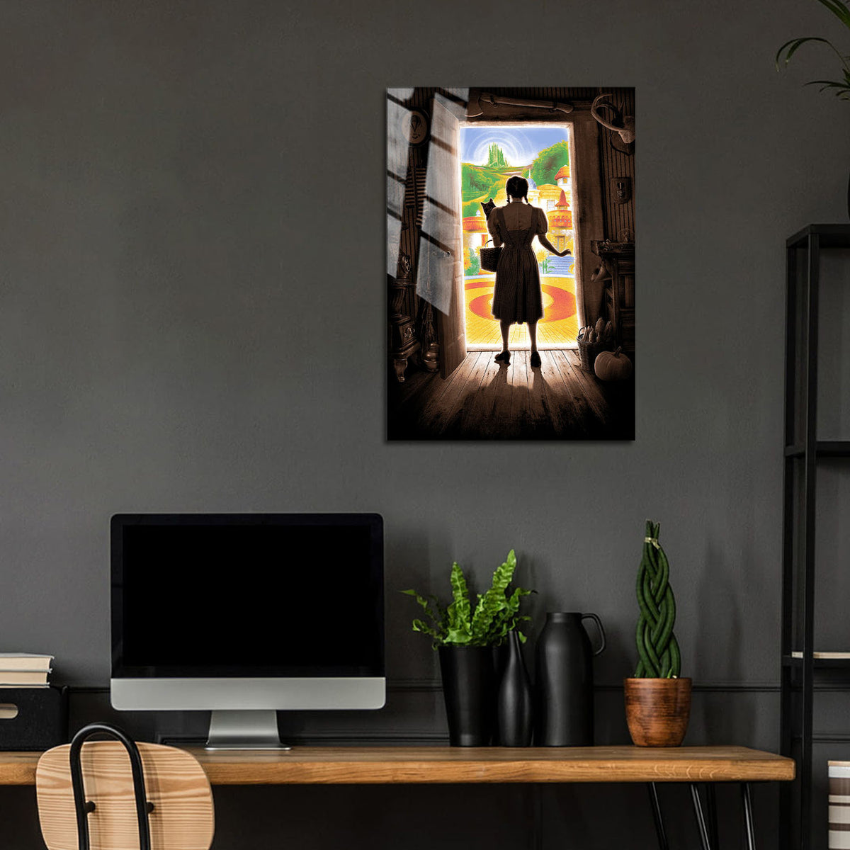 Flex Designs Metal Poster The Wizard of Oz 24 x 36" Home Goods - Movie 1939 Movie Metal Poster