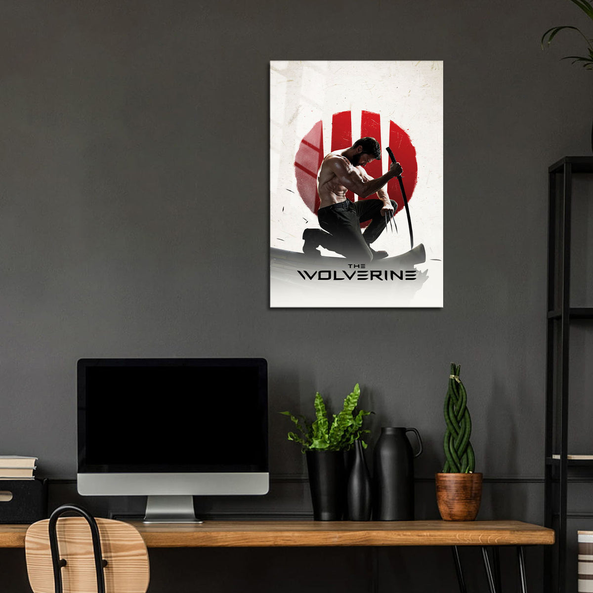 Flex Designs Metal Poster The Wolverine Minimalist 24 x 36" Home Goods - Movie 2013 Movie Metal Poster
