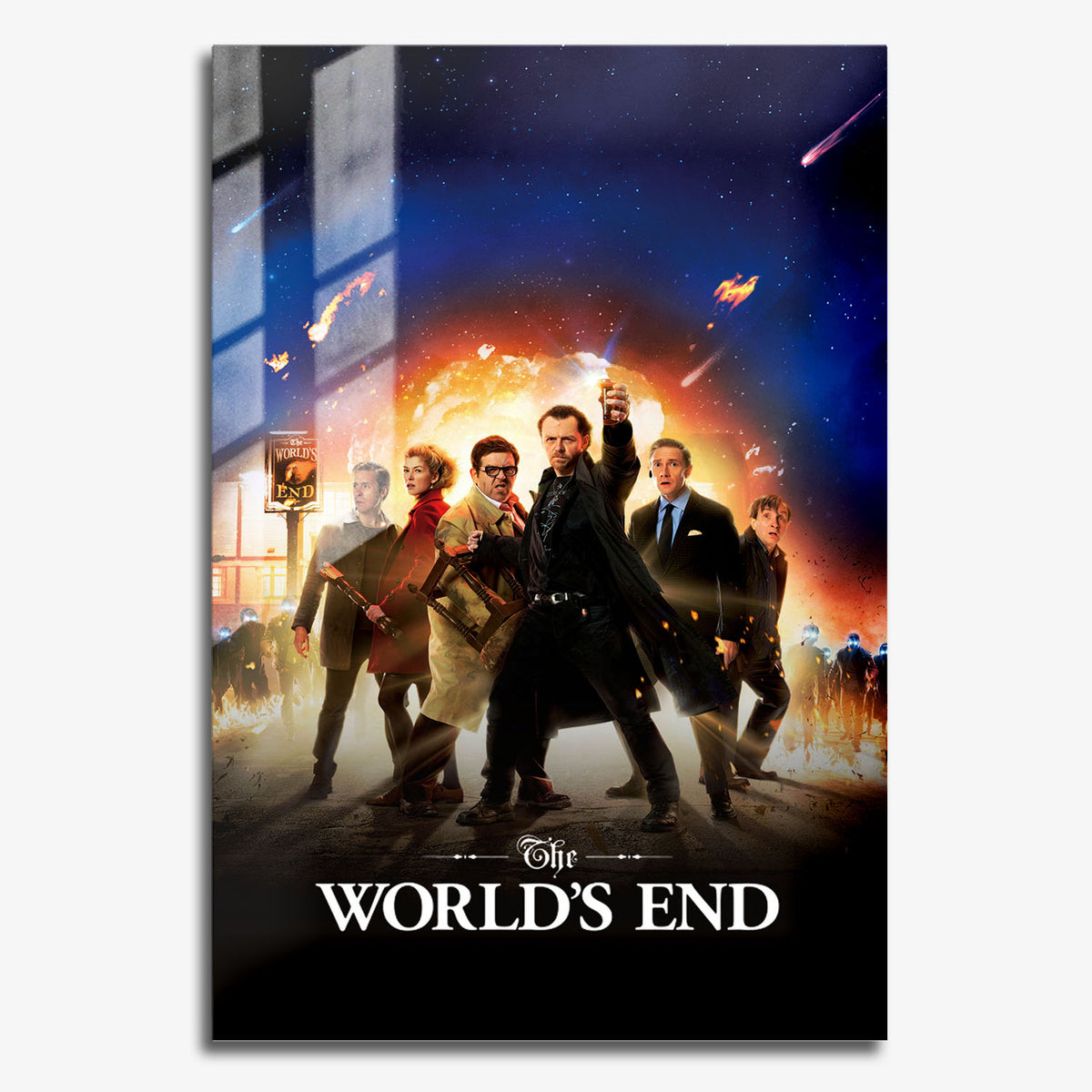 Flex Designs Metal Poster The Worlds End 11 x 17" Home Goods - Movie 2013 Movie Metal Poster
