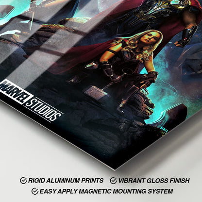 Flex Designs Metal Poster Thor- Love and Thunder 11 x 17" Home Goods - Movie 2022 Movie Metal Poster