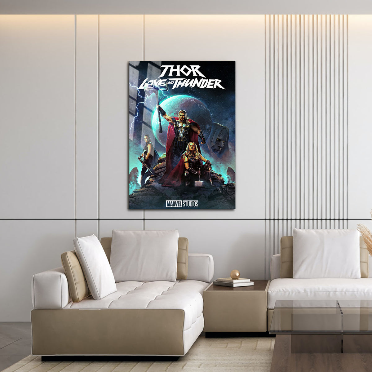 Flex Designs Metal Poster Thor- Love and Thunder 16 x 24" Home Goods - Movie 2022 Movie Metal Poster