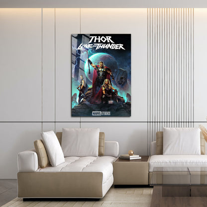 Flex Designs Metal Poster Thor- Love and Thunder 16 x 24" Home Goods - Movie 2022 Movie Metal Poster