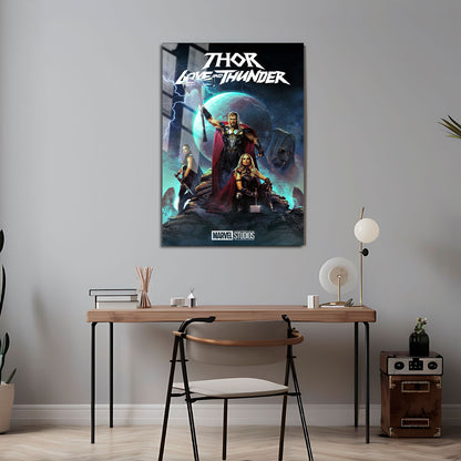 Flex Designs Metal Poster Thor- Love and Thunder 5 x 7" Home Goods - Movie 2022 Movie Metal Poster