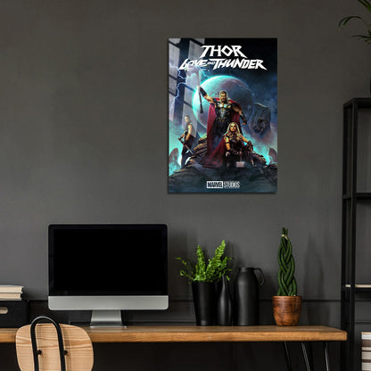 Flex Designs Metal Poster Thor- Love and Thunder 24 x 36" Home Goods - Movie 2022 Movie Metal Poster