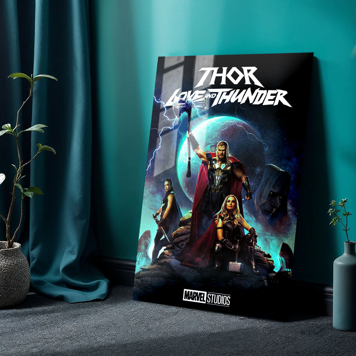 Flex Designs Metal Poster Thor- Love and Thunder 24 x 36" Home Goods - Movie 2022 Movie Metal Poster