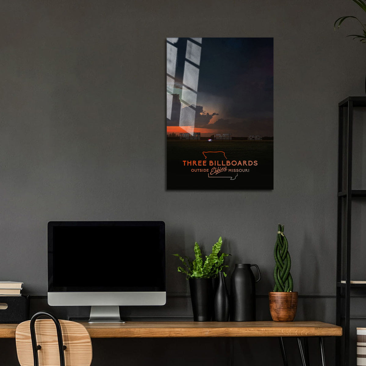 Flex Designs Metal Poster Three Billboards Outside Ebbing, Missouri 24 x 36" Home Goods - Movie 2017 Movie Metal Poster
