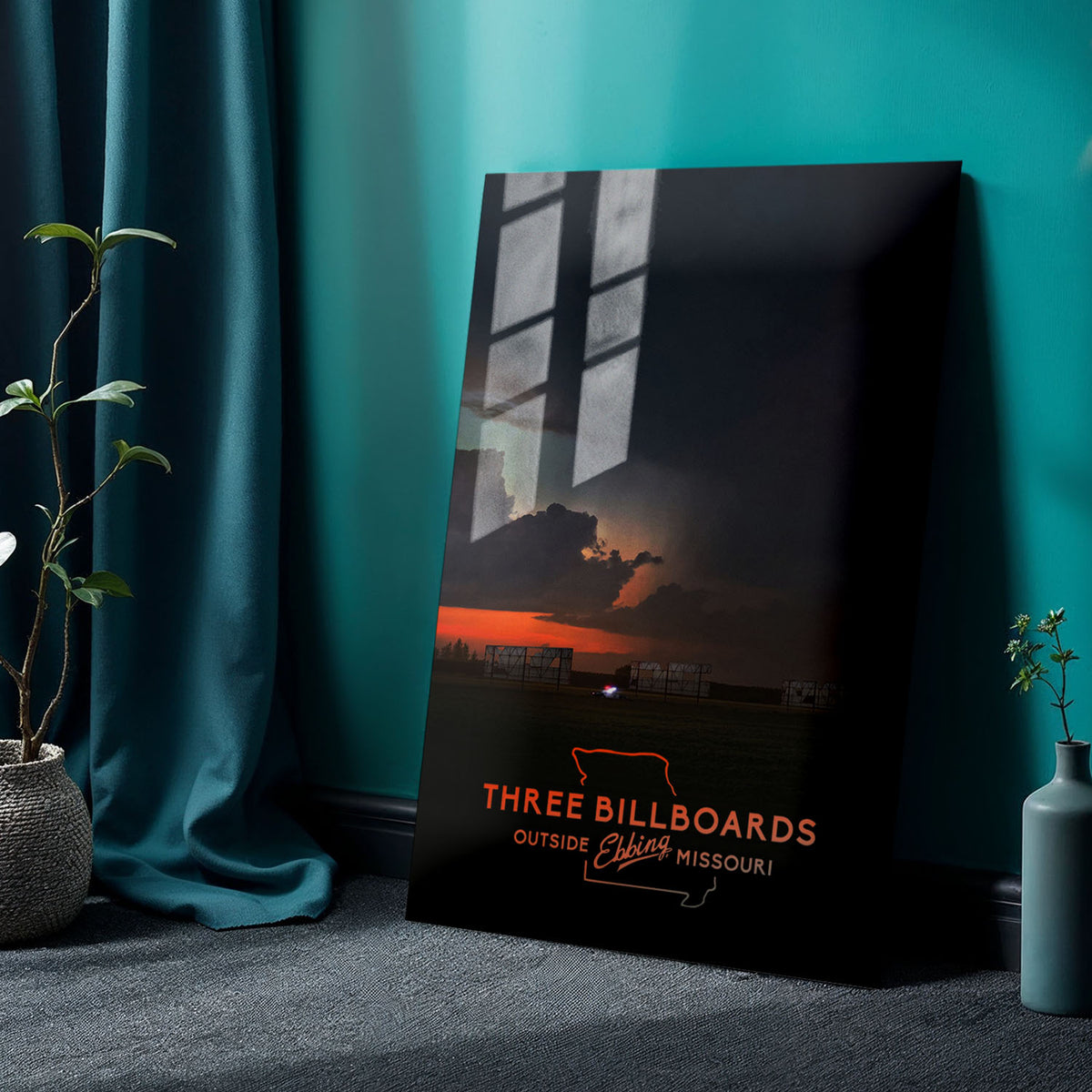Flex Designs Metal Poster Three Billboards Outside Ebbing, Missouri 24 x 36" Home Goods - Movie 2017 Movie Metal Poster