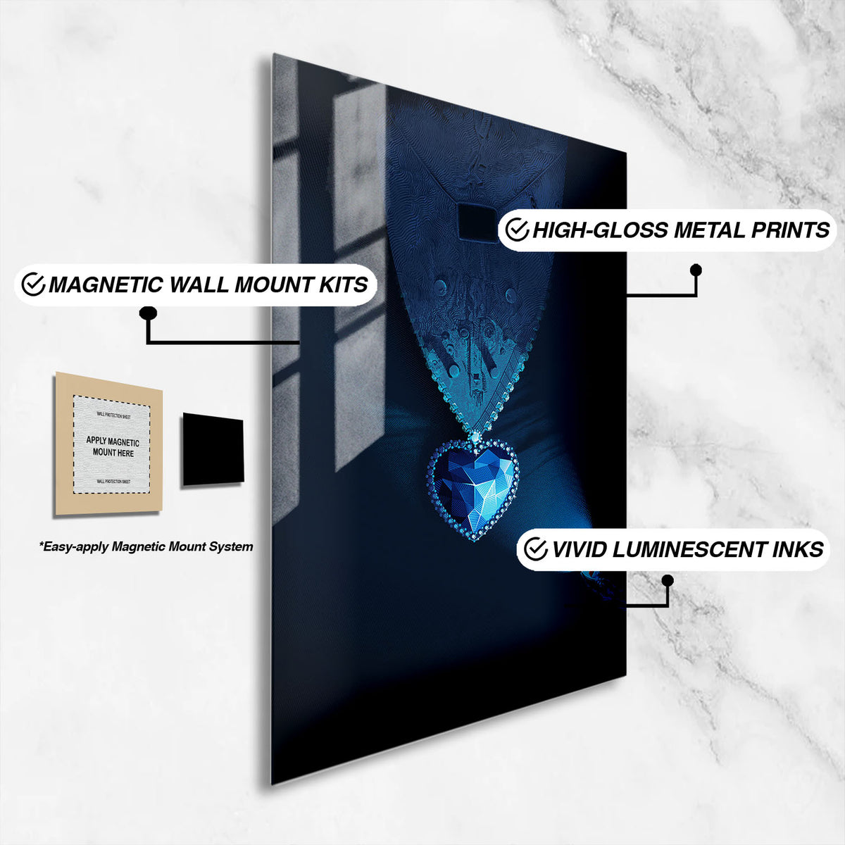 Flex Designs Metal Poster Titanic Minimalist 16 x 24" Home Goods - Movie 1997 Movie Metal Poster