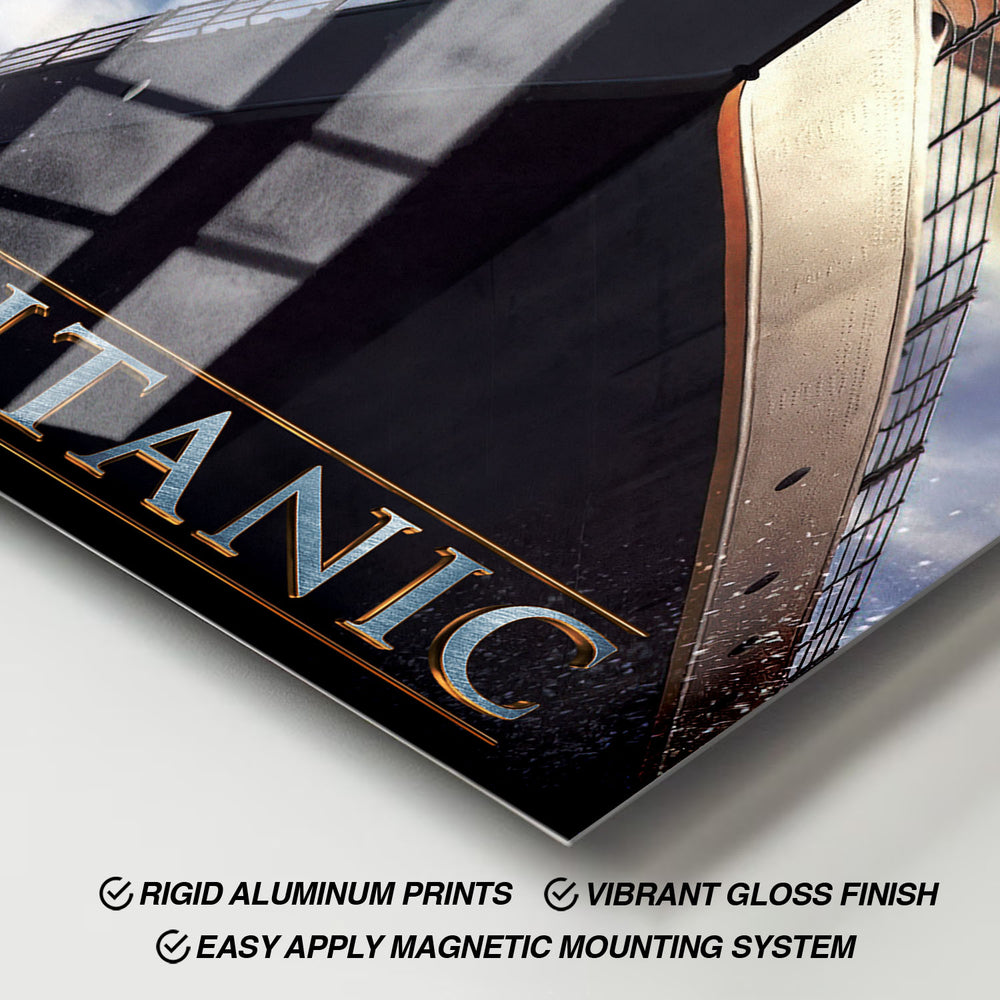 Flex Designs Metal Poster Titanic Theatrical 11 x 17" Home Goods - Movie 1997 Movie Metal Poster