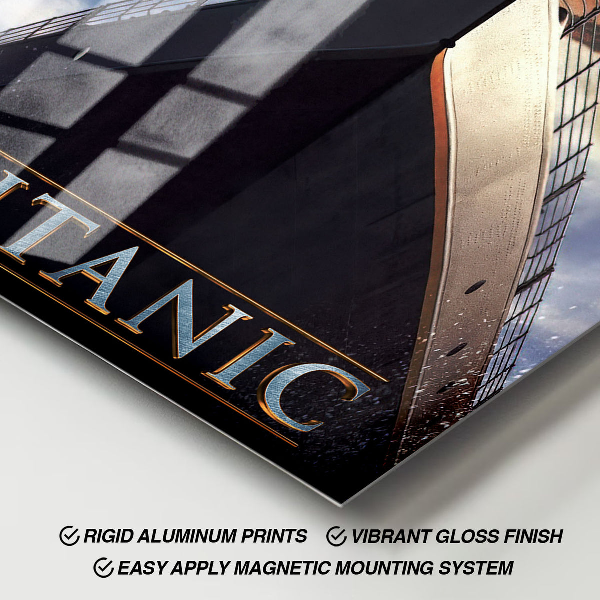 Flex Designs Metal Poster Titanic Theatrical 11 x 17" Home Goods - Movie 1997 Movie Metal Poster