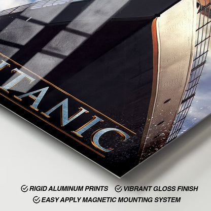 Flex Designs Metal Poster Titanic Theatrical 11 x 17" Home Goods - Movie 1997 Movie Metal Poster