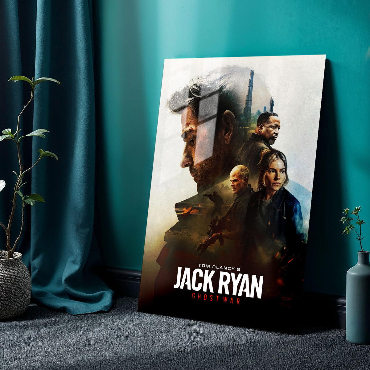Flex Designs Metal Poster Tom Clancys Jack Ryan Ghost War 24 x 36" Home Goods - Movie 2026 Movie Metal Poster