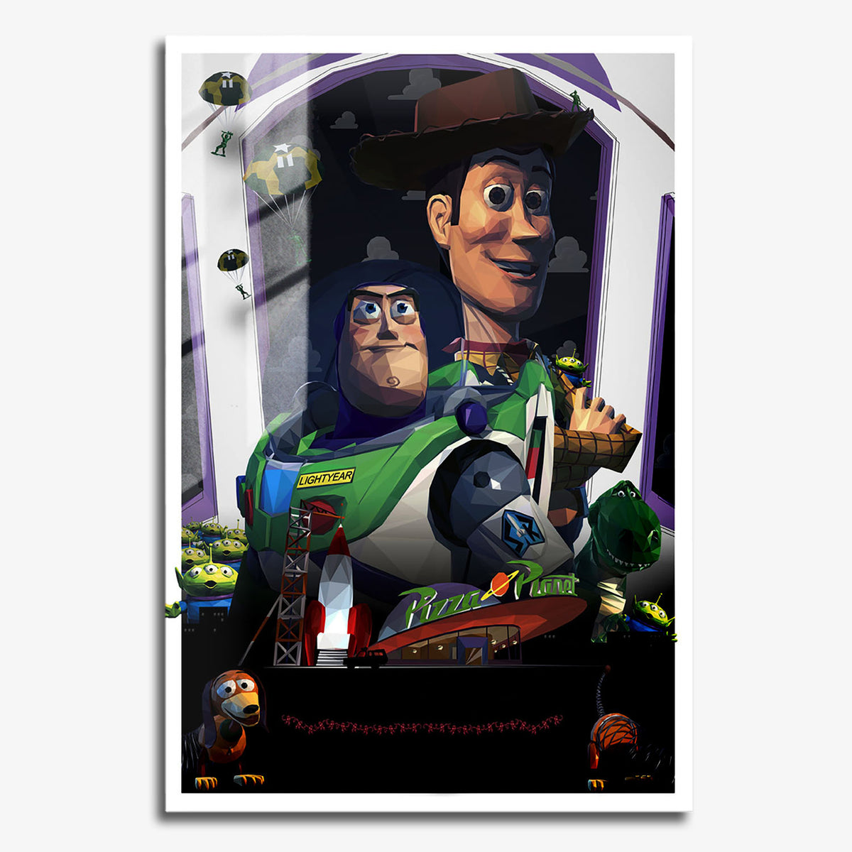 Flex Designs Metal Poster Toy Story Sketch 11 x 17" Home Goods - Movie 1995 Movie Metal Poster