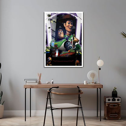Flex Designs Metal Poster Toy Story Sketch 5 x 7" Home Goods - Movie 1995 Movie Metal Poster